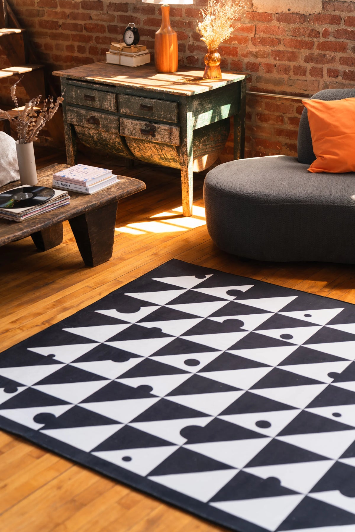 Triangle Dance Rug by Becca Franks