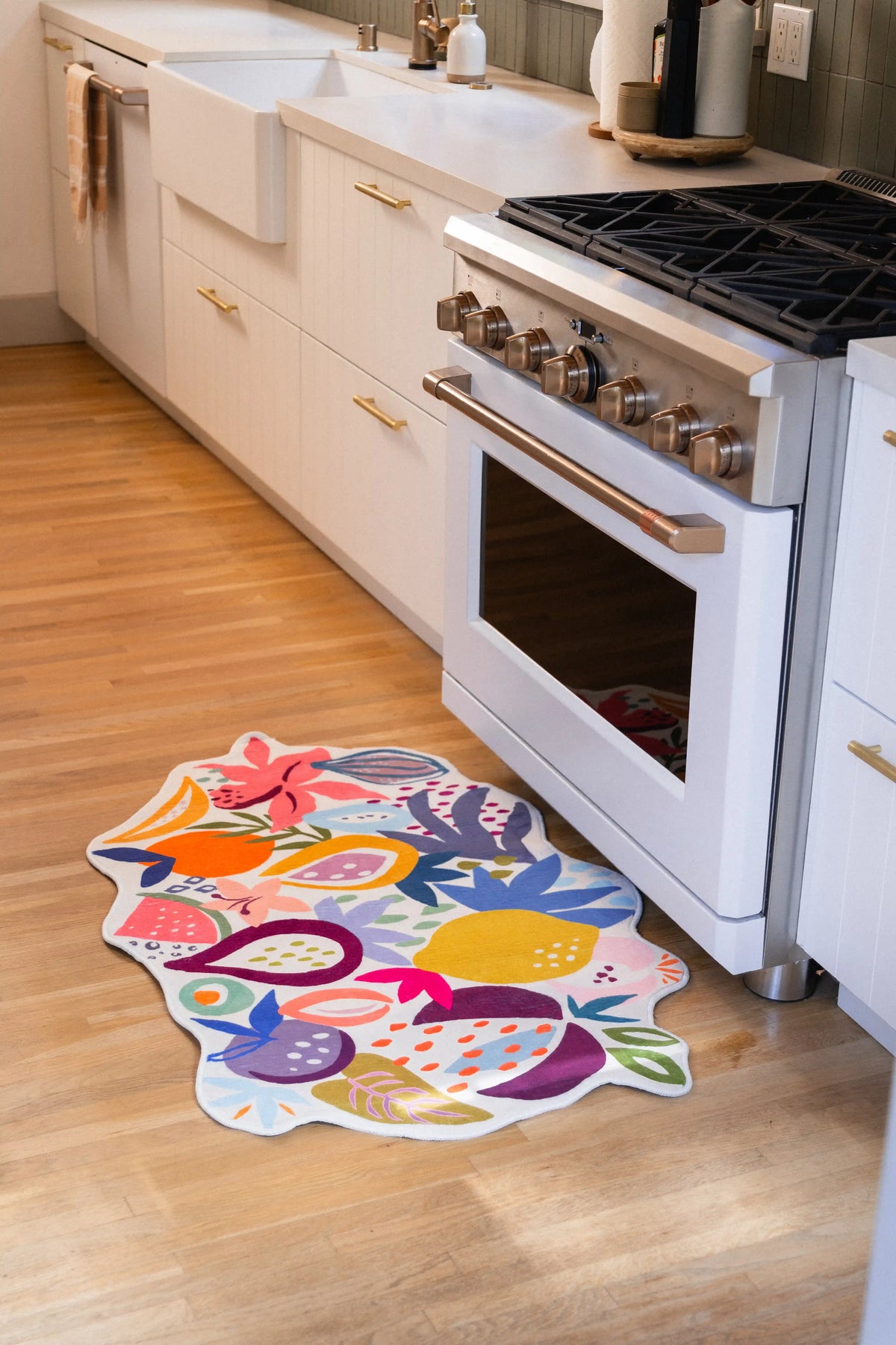 Colorful Fruit Garden Runner Rug by Maayan Alper-Swan