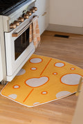 Yellow Cartoon Cheese Rug by Becca Franks