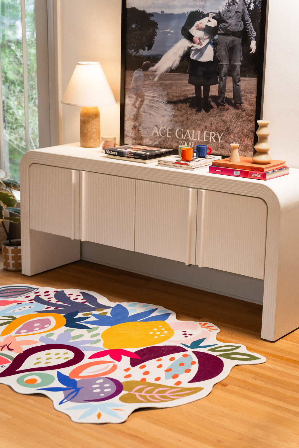 Colorful Fruit Garden Runner Rug by Maayan Alper-Swan