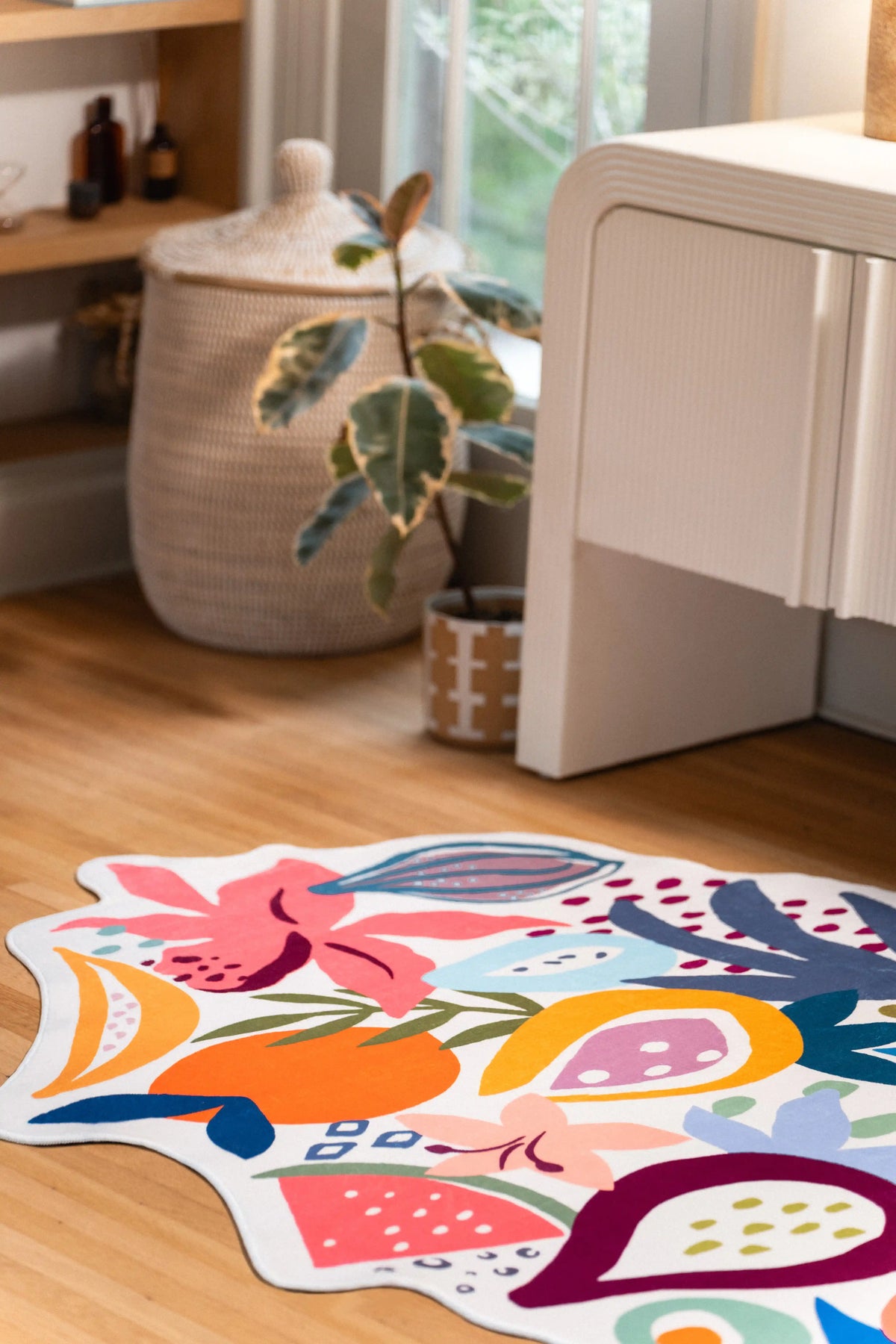 Colorful Fruit Garden Runner Rug by Maayan Alper-Swan