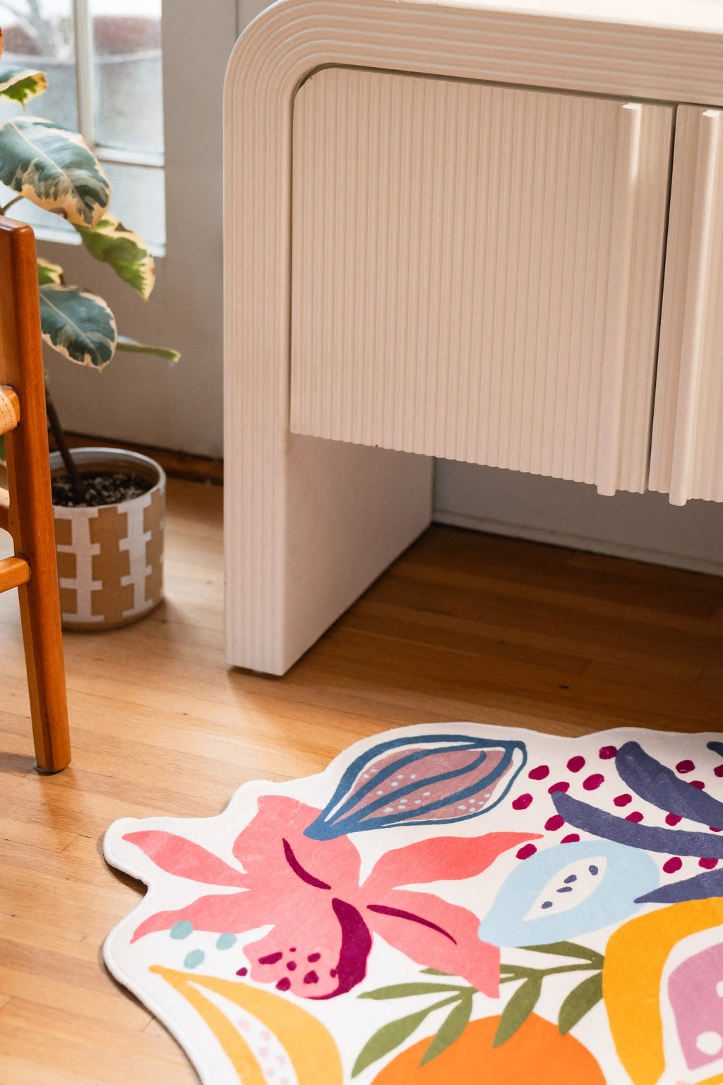 Colorful Fruit Garden Runner Rug by Maayan Alper-Swan