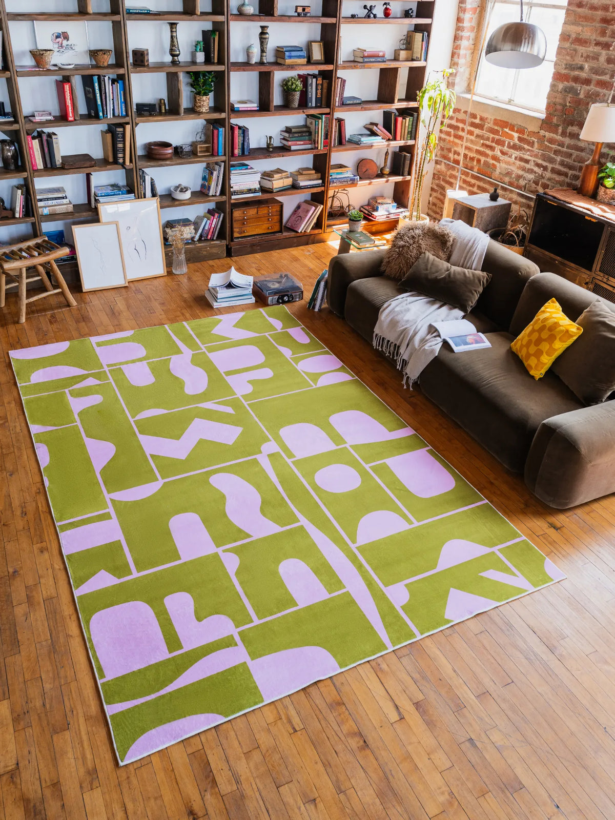 Abstract Patchwork Rug by Becca Franks