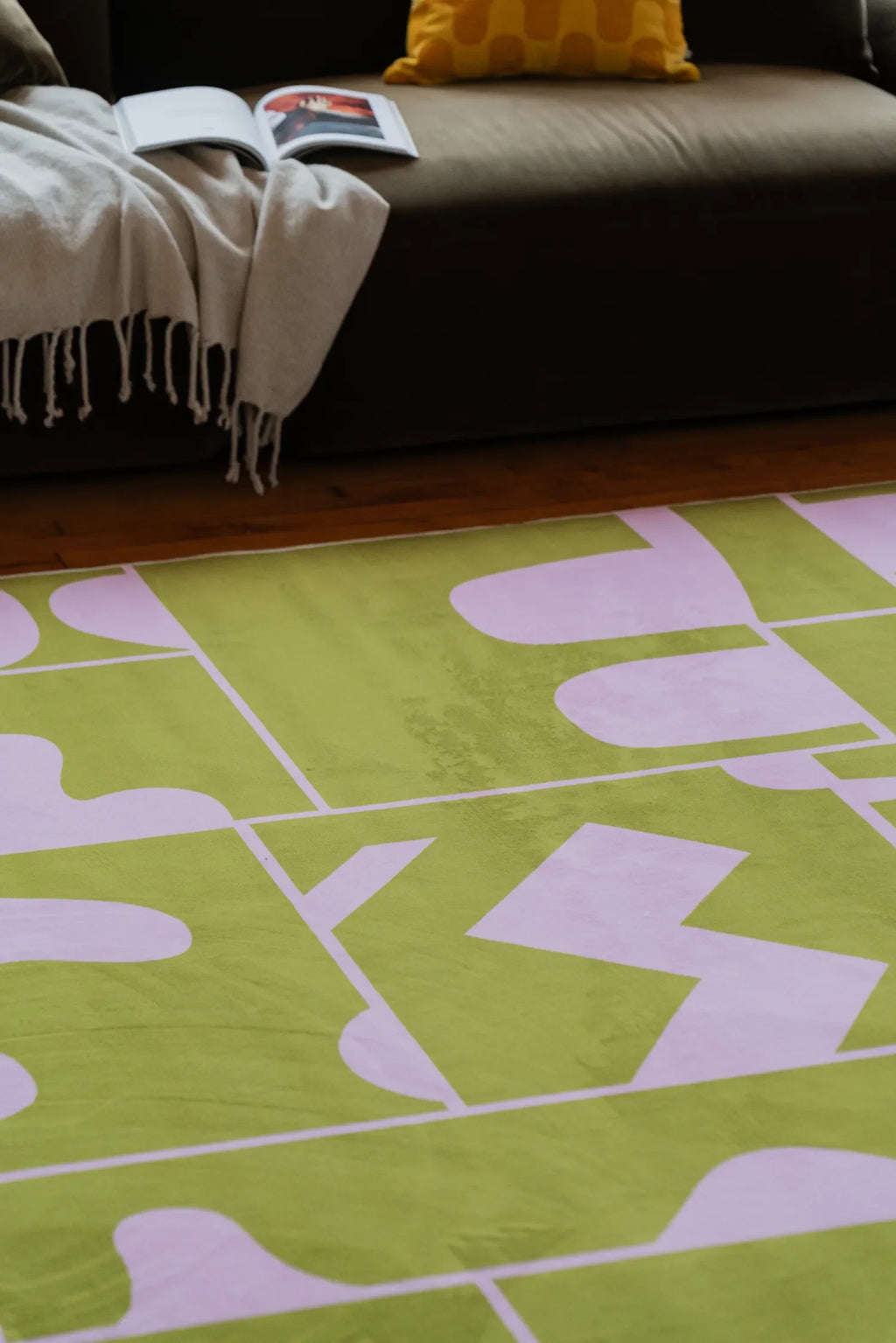 Abstract Patchwork Rug by Becca Franks