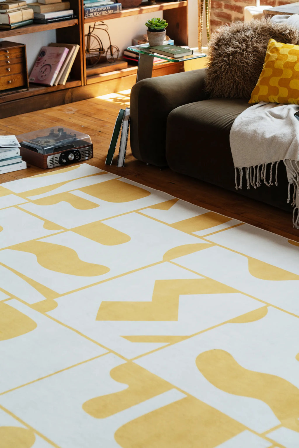 Abstract Patchwork Rug by Becca Franks