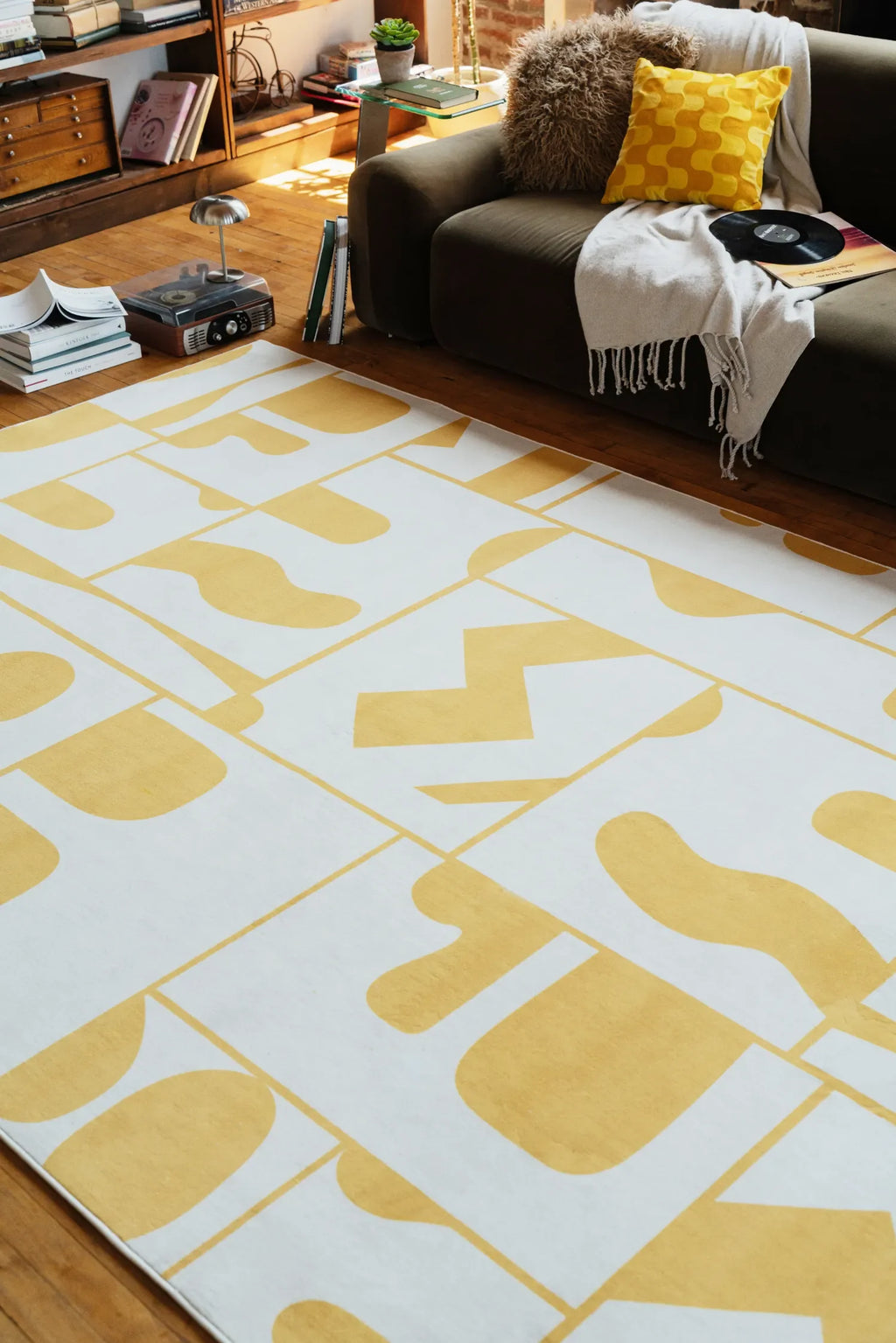 Abstract Patchwork Rug by Becca Franks