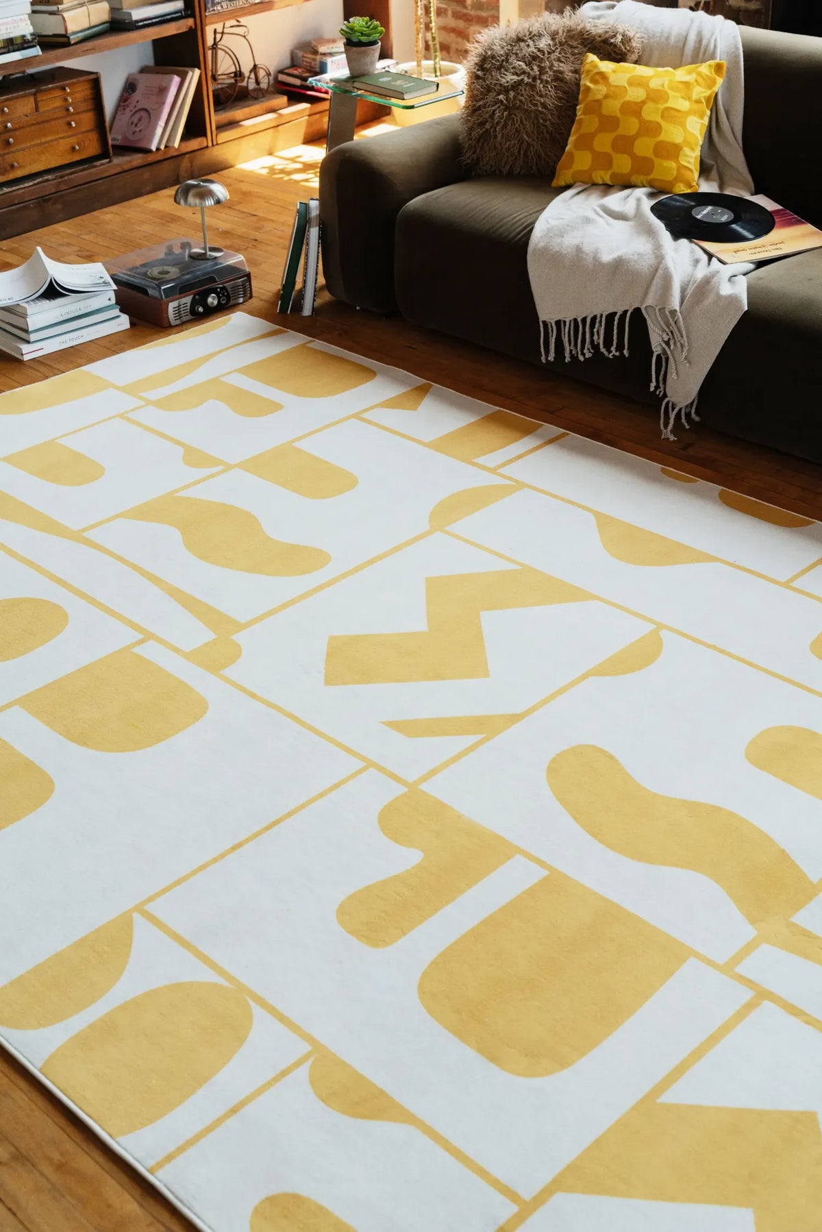 Abstract Patchwork Rug by Becca Franks
