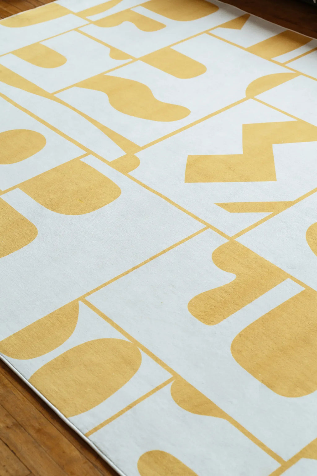 Abstract Patchwork Rug by Becca Franks